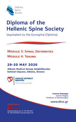 Diploma of the Hellenic Spine Society – Module 3: Spinal Deformities; Module 4: Trauma